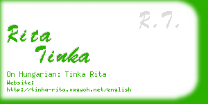 rita tinka business card